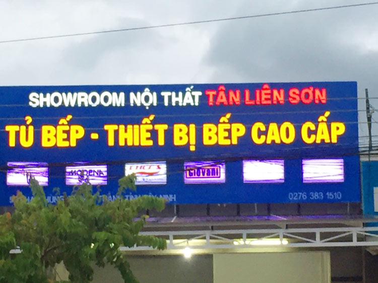 Thi Công Showroom Bếp Tân Liên Sơn