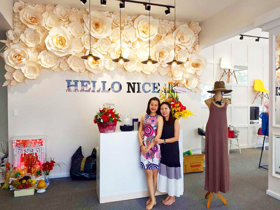 thi công shop thời trang hello Nice