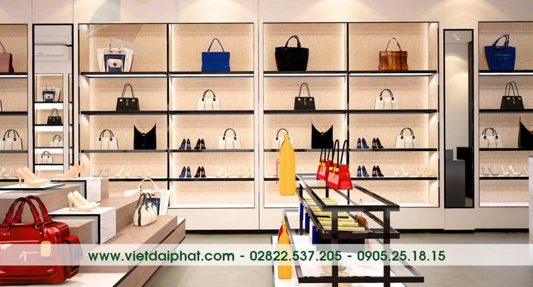 Thiết kế thi công shop túi xách thời trang