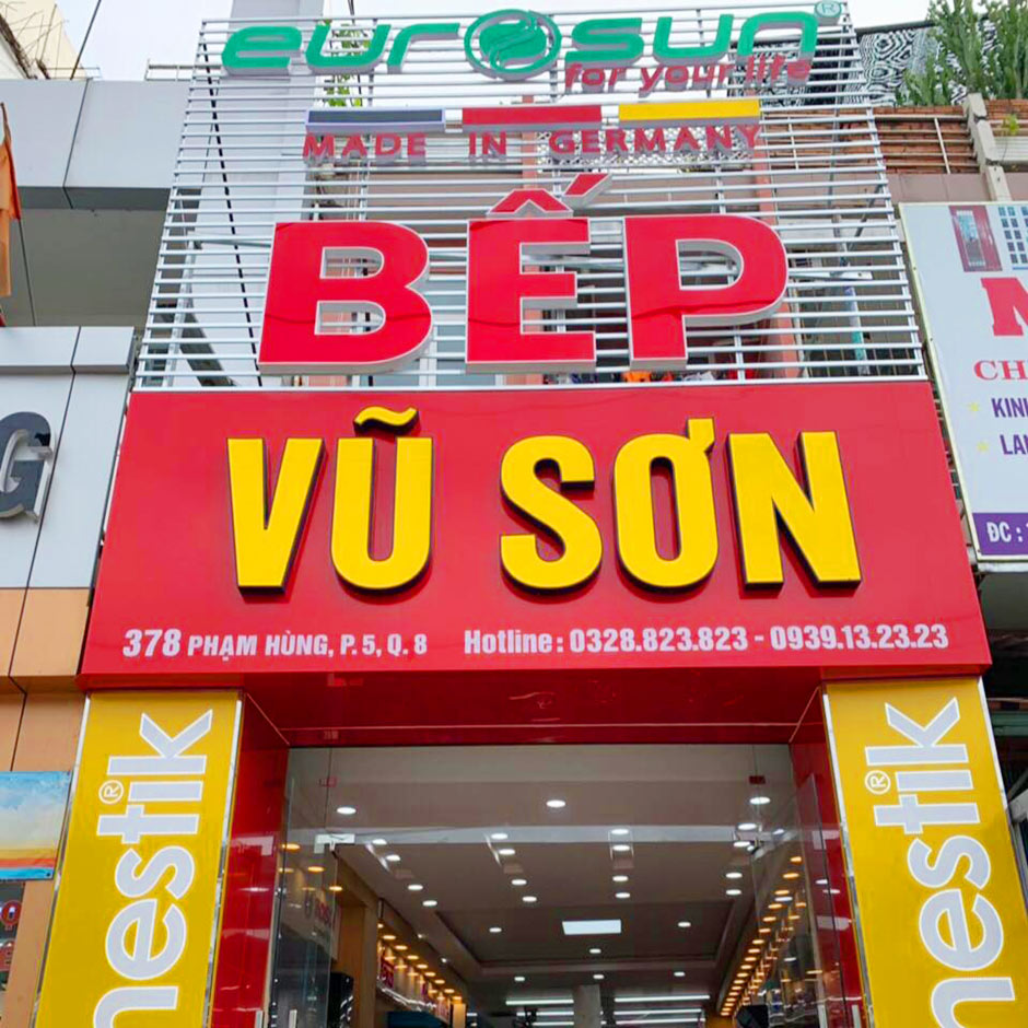 thi công showroom bếp Vũ sơn